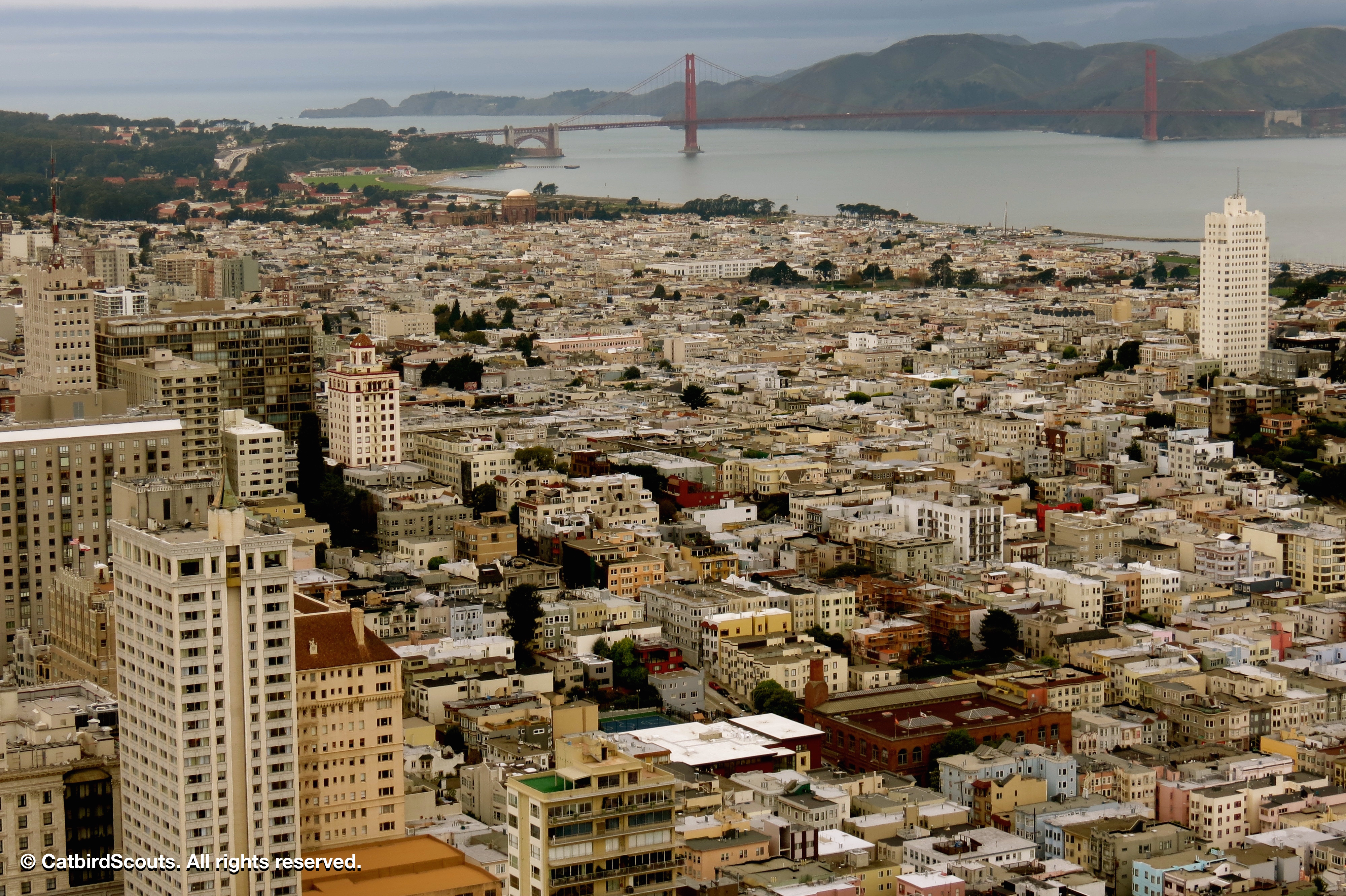 View over the City of GG Bridge